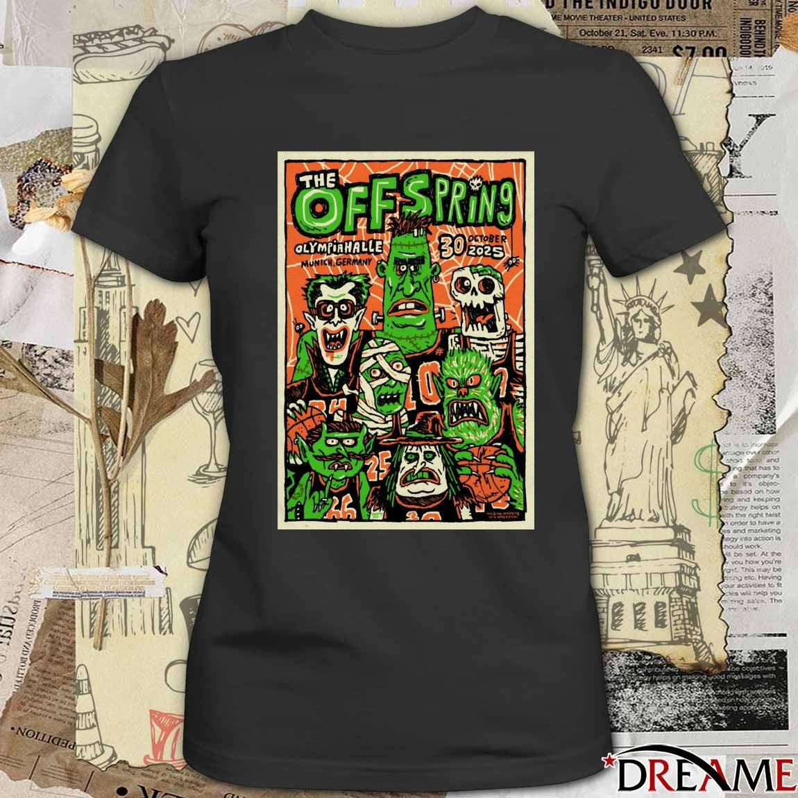 Poster The OffSpring Olympiahalle Munich Germany October 30 2025 Show t-shirt