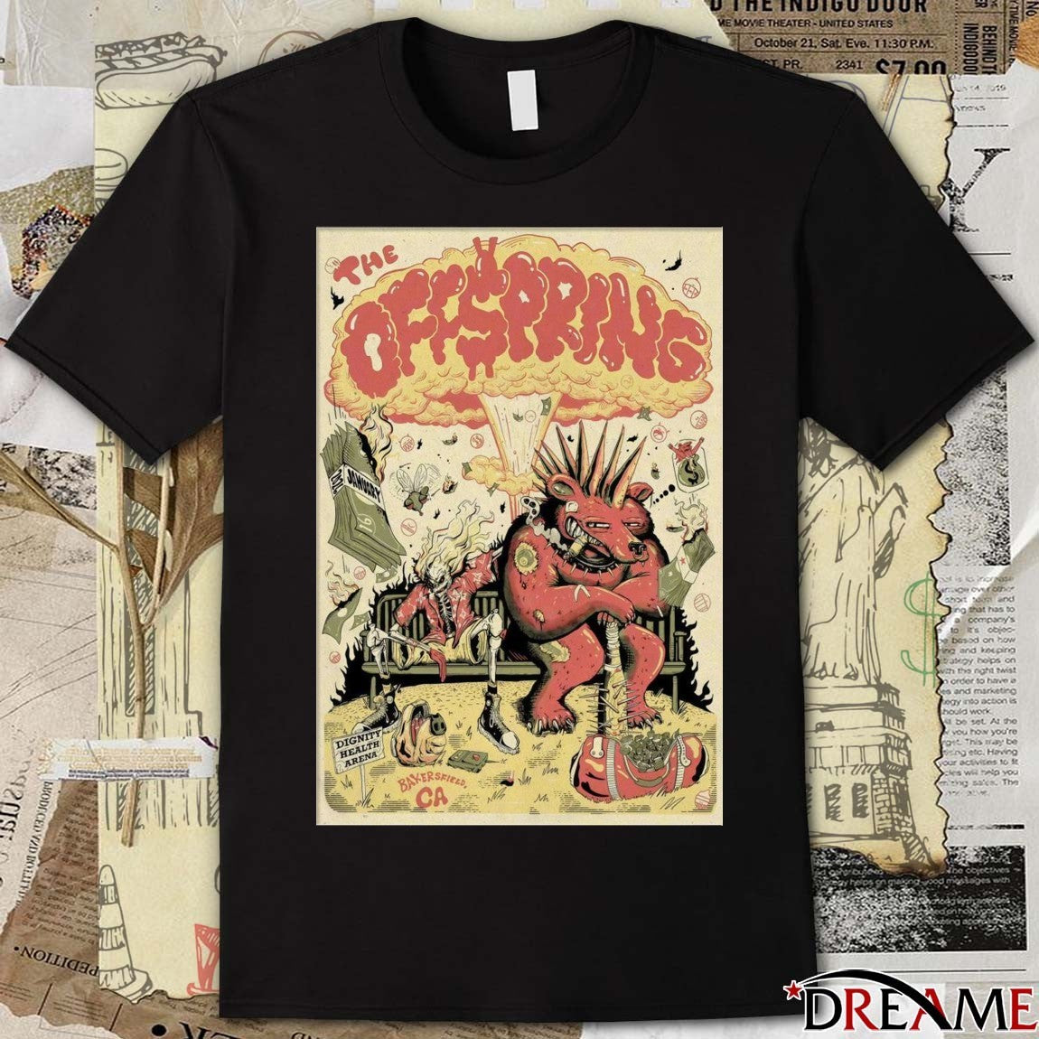 Poster The Offspring Bakersfield CA Event January 16 2026 t-shirt