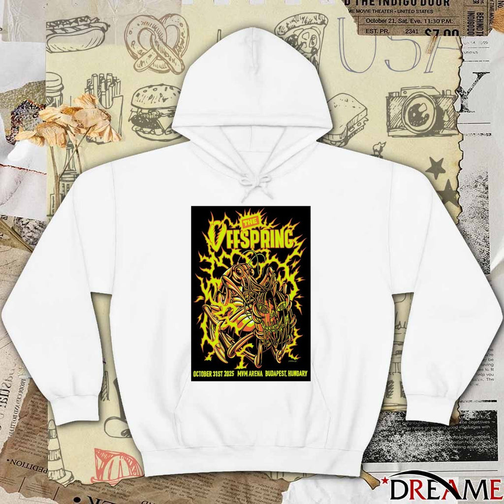 Poster The Offspring MVM Arena Budapest Hungary October 31 2025 t-shirt