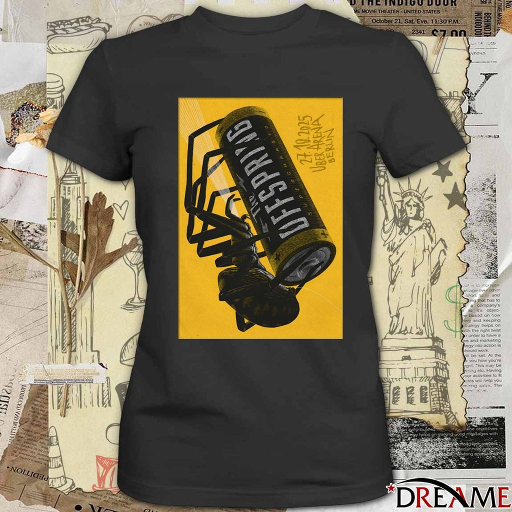 Poster The Offspring October 27 2025 Uber Arena Berlin Tour t-shirt