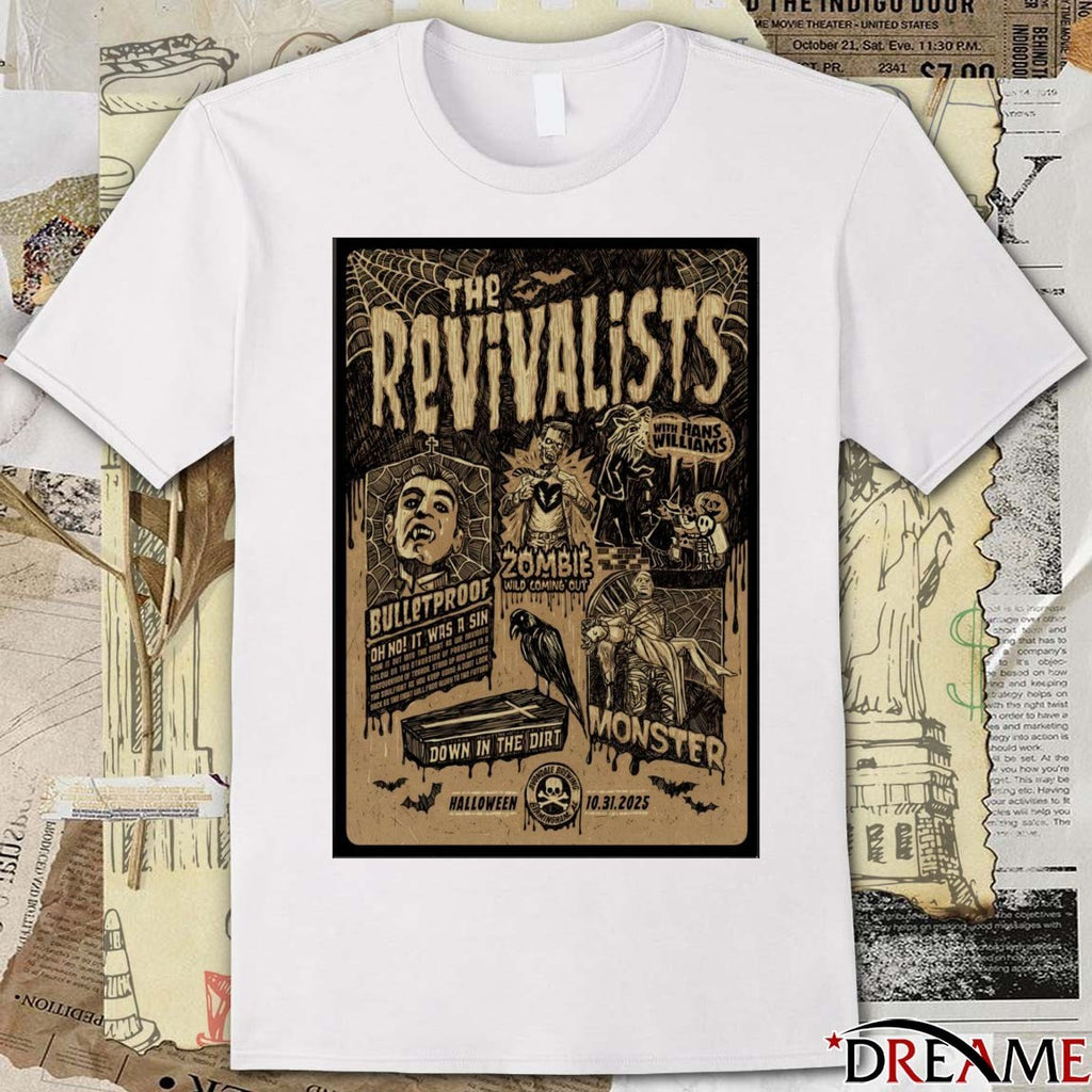 Poster The Revivalists Avondale Brewing Company In Birmingham AL October 31 2025 Halloween t-shirt