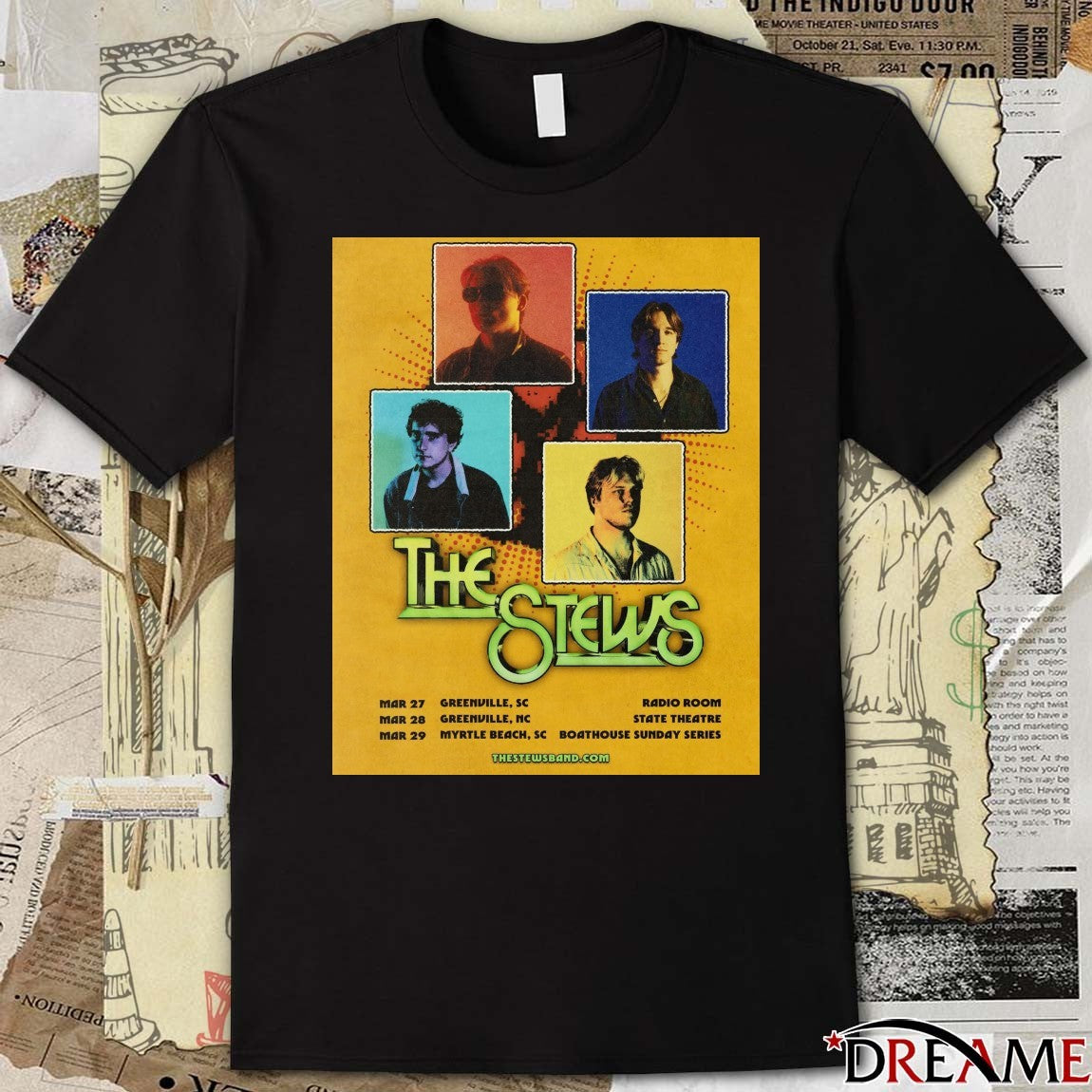 Poster The Stews March 27-28 2026 Greenville SC March 29 Myrtle Beach SC t-shirt