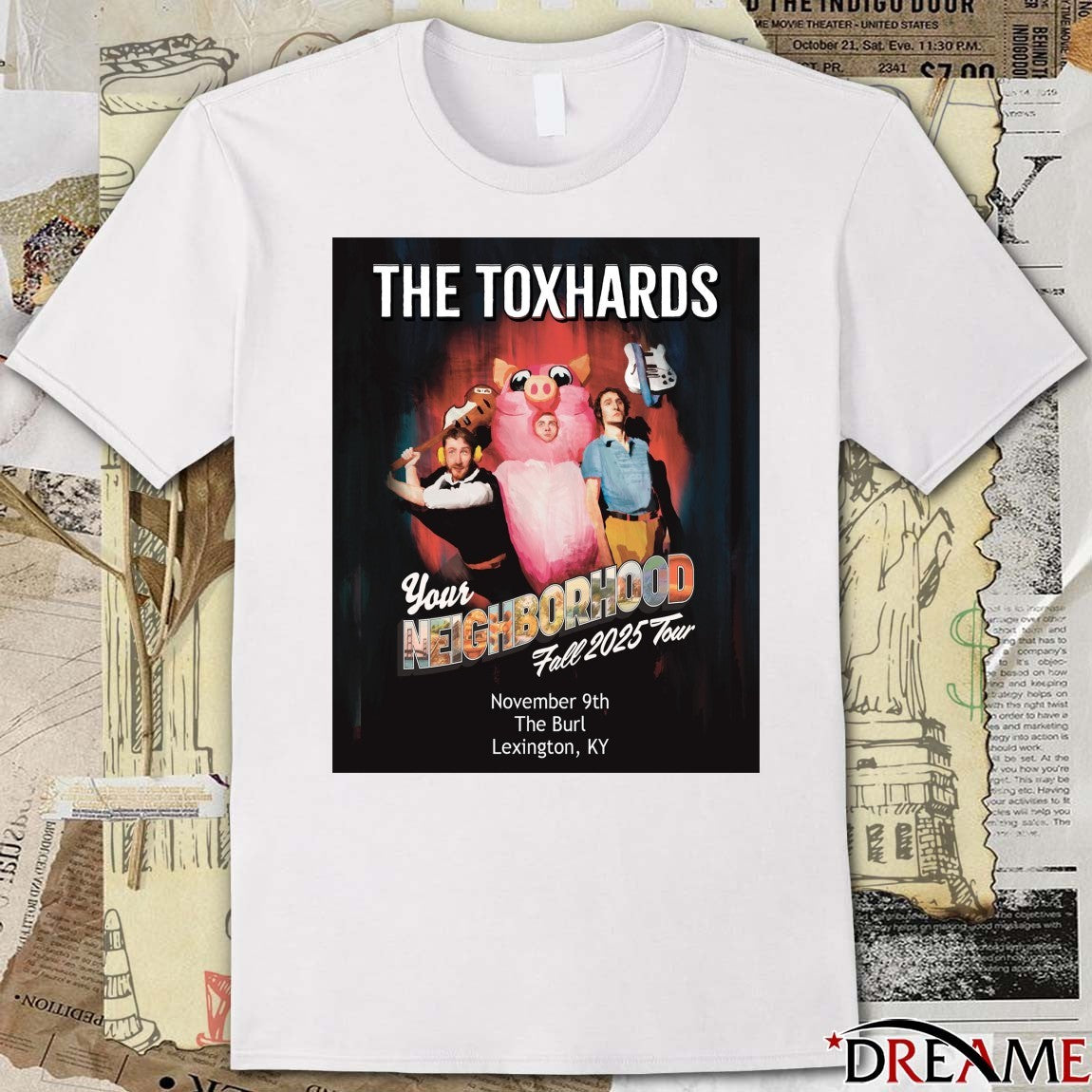 Poster The Toxhards Your Neighborhood Fall 2025 Tour The Burl Lexington KY November 9 2025 t-shirt