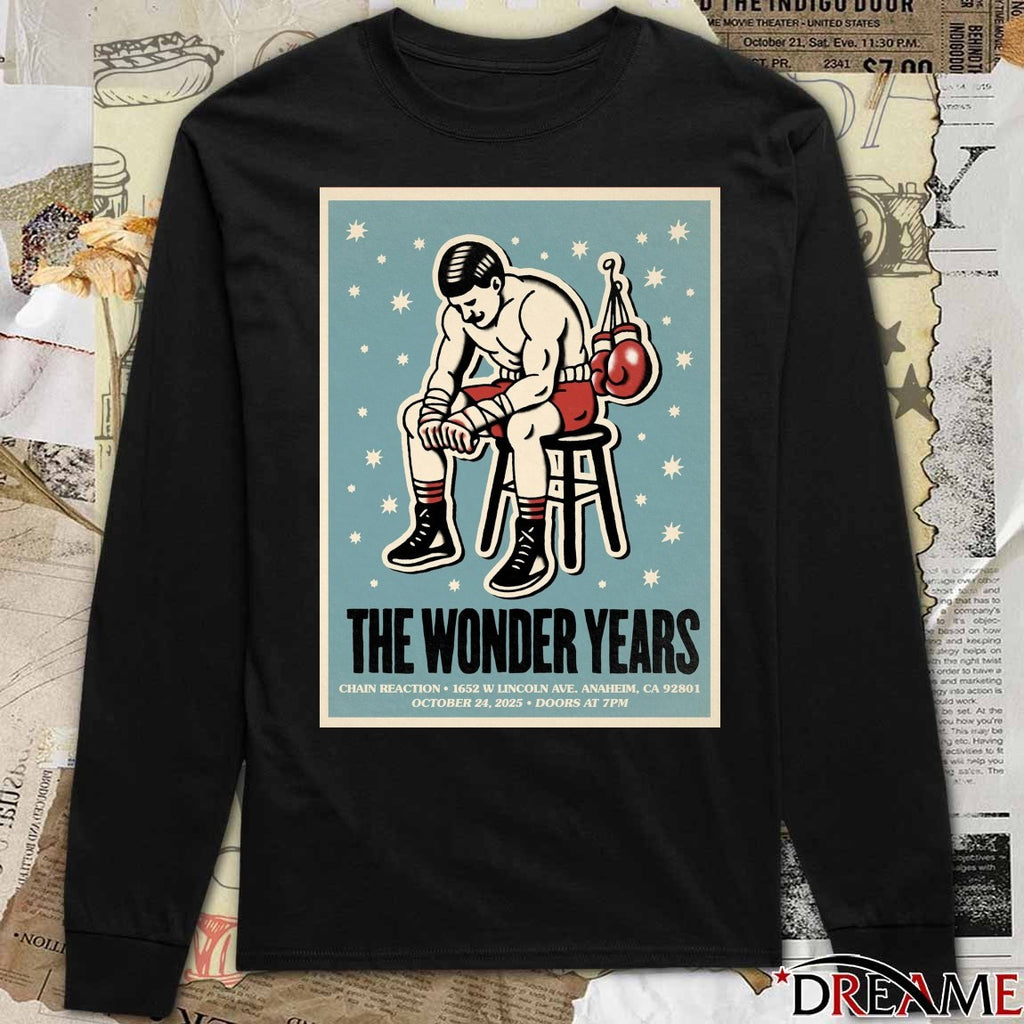 Poster The Wonder Years October 24 2025 Chain Reaction Show t-shirt
