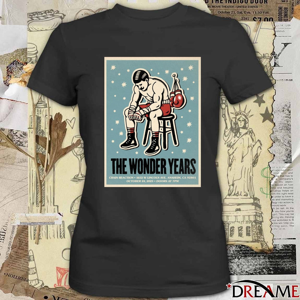 Poster The Wonder Years October 24 2025 Chain Reaction Show t-shirt