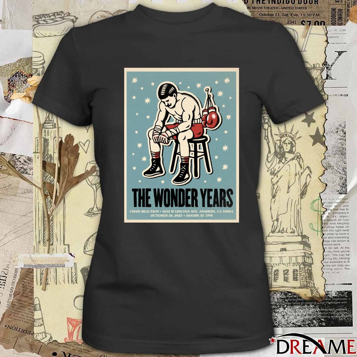 Poster The Wonder Years October 24 2025 Chain Reaction Show t-shirt