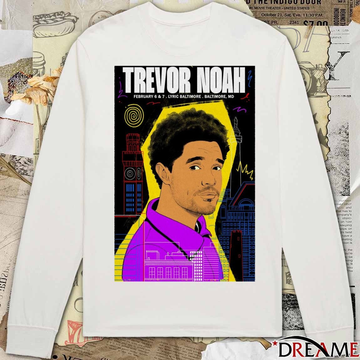 Poster Trevor Noah February 6 – 7 2026 Lyric Baltimore Baltimore, MD t-shirt