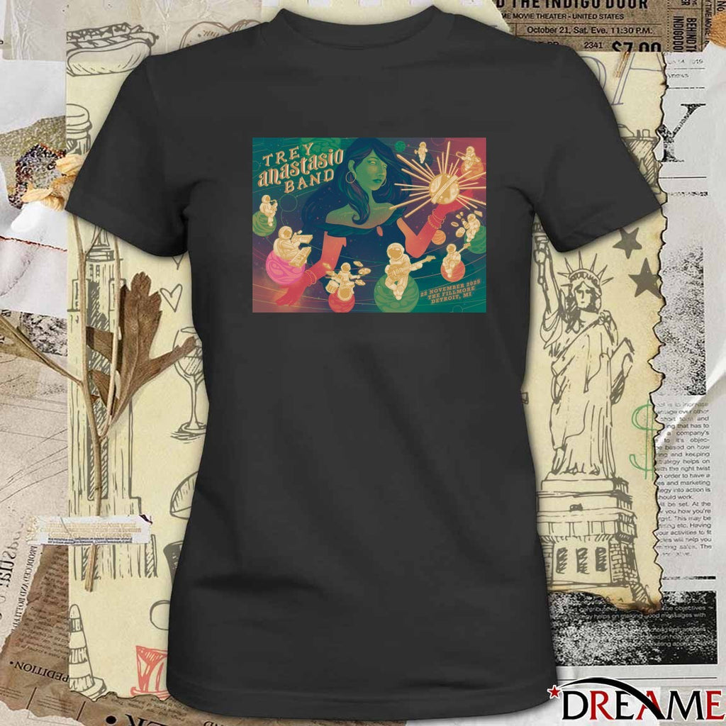 Poster Trey Anastasio Band November 22 2025 The Fillmore In Detroit MI t-shirt