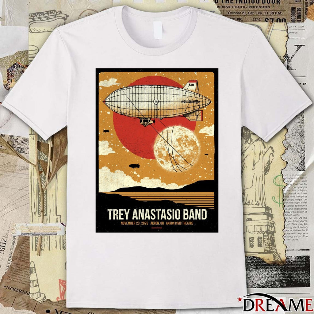 Poster Trey Anastasio Band November 23 2025 Akron Civic Theatre In Akron OH t-shirt