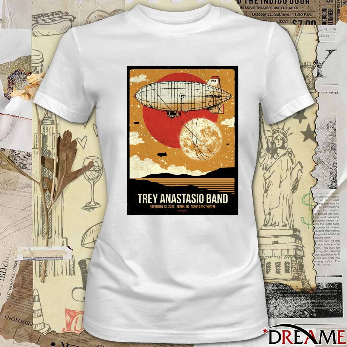 Poster Trey Anastasio Band November 23 2025 Akron Civic Theatre In Akron OH t-shirt