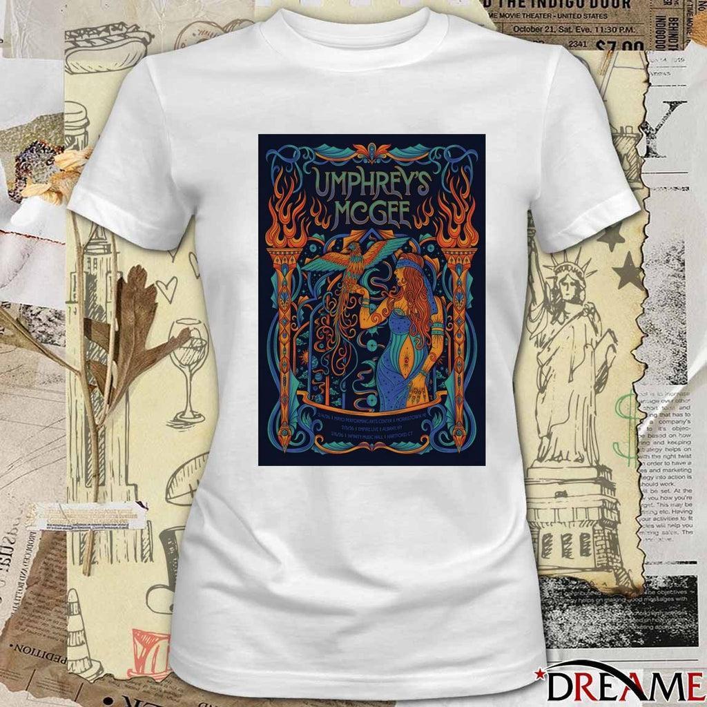 Poster Umphrey’s McGee February 2026 Shows February 04 Mayo Performing Arts Center t-shirt