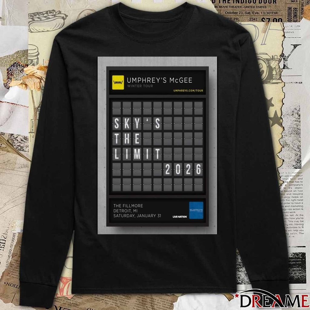 Poster Umphrey’s McGee January 31 2026 The Fillmore Detroit MI t-shirt