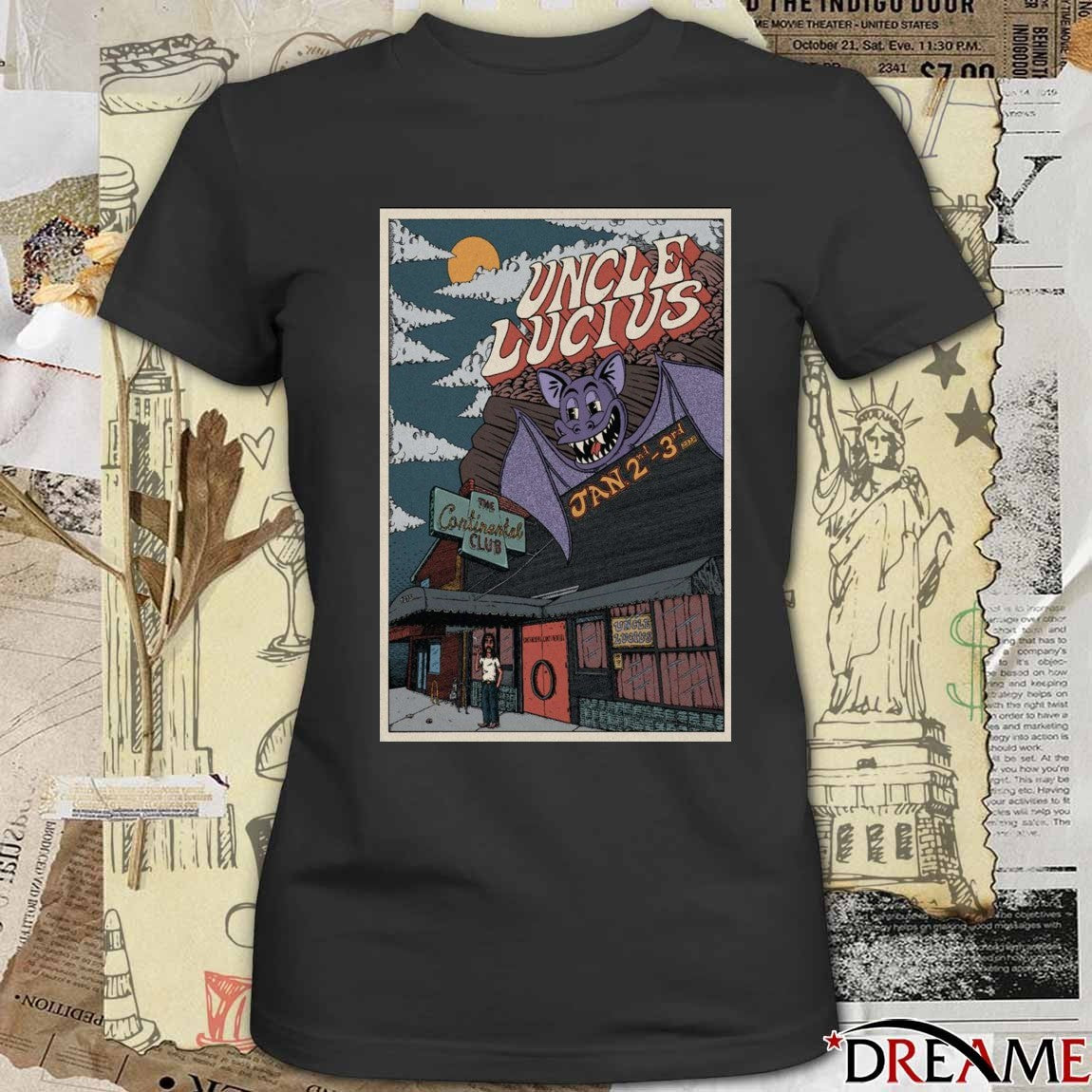 Poster Uncle Lucius Austin TX January 2 – 3 2025 The Continental Club t-shirt
