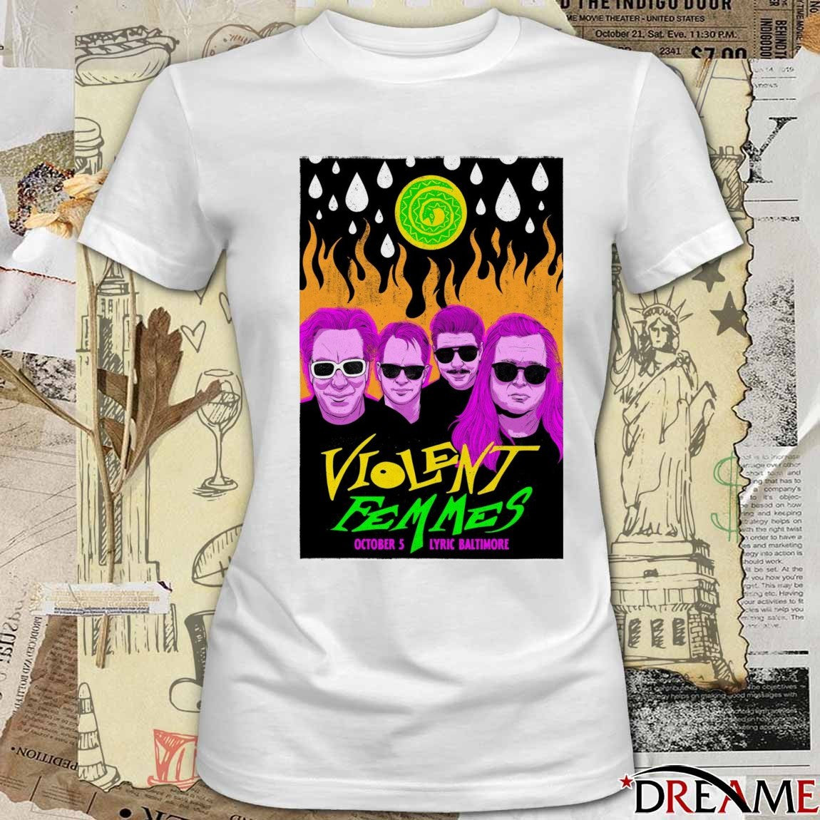 Poster Violent Femmes Lyric Baltimore October 5, 2025 Painting t-shirt