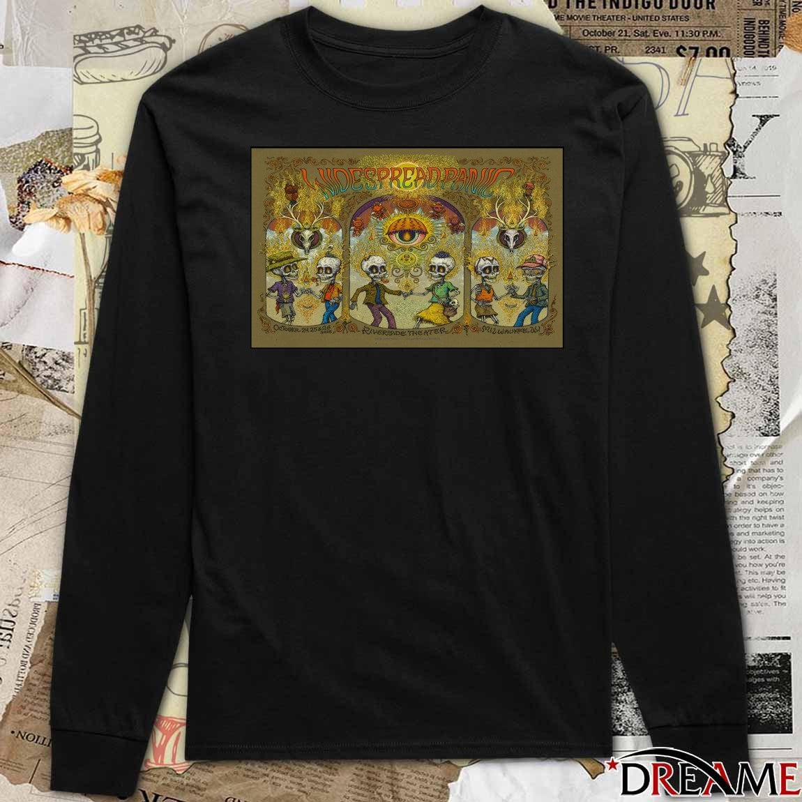 Poster Widespread Panic The Riverside Theater Milwaukee Wisconsin Tour October 24 25 26 2025 t-shirt