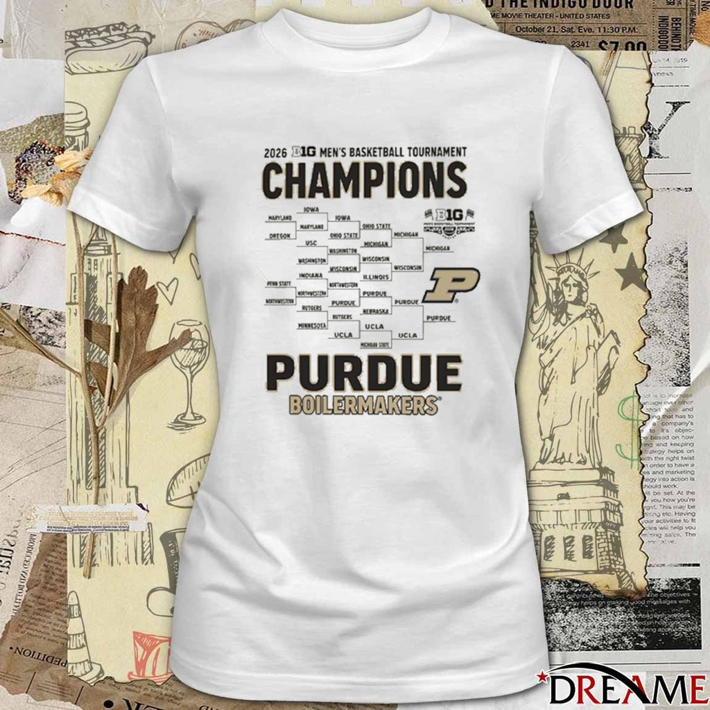 Purdue Boilermakers 2026 Big Ten Men’s Basketball Tournament Champions t-shirt