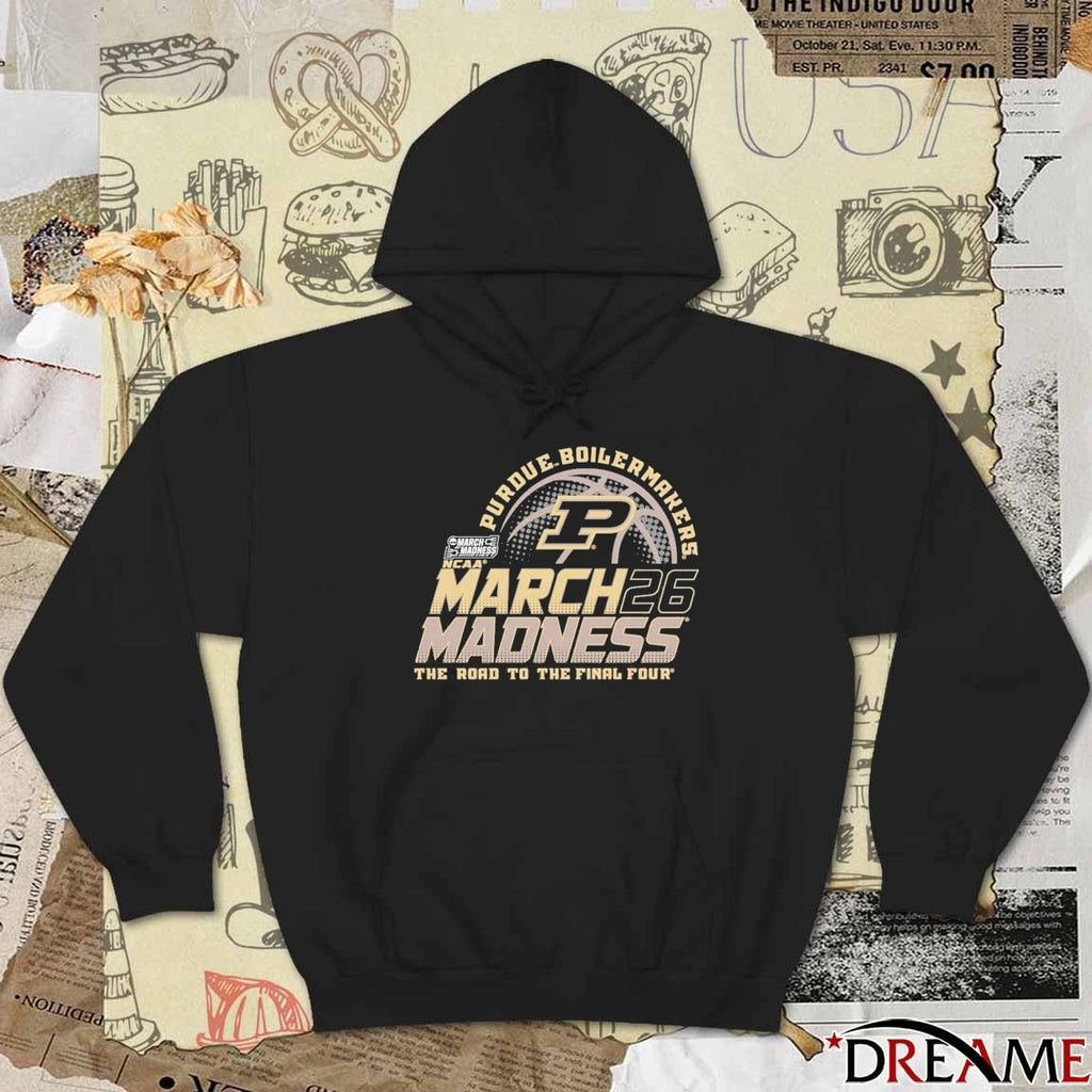 Purdue Boilermakers Men’s Basketball 2026 March Madness Bound The Road To The Final Four t-shirt