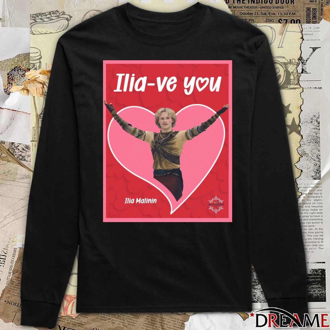 Quadruple The Love Ilia-ve You Ilia Malinin Milan Cortina t-shirt