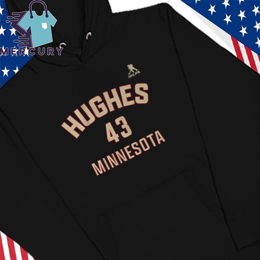 Quinn Hughes Minnesota Name & Number Shirt