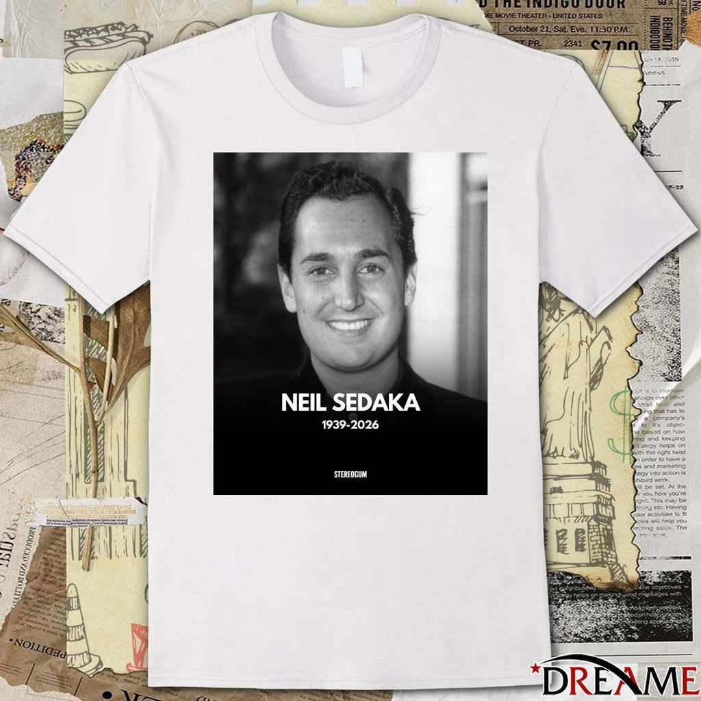 R.I.P. Neil Sedaka legendary Brill Building 1939 – 2026 Poster t-shirt