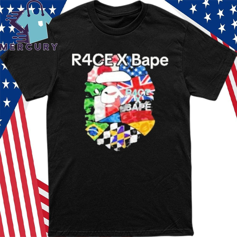 R4ce X Bape Racing Graphic Shirt
