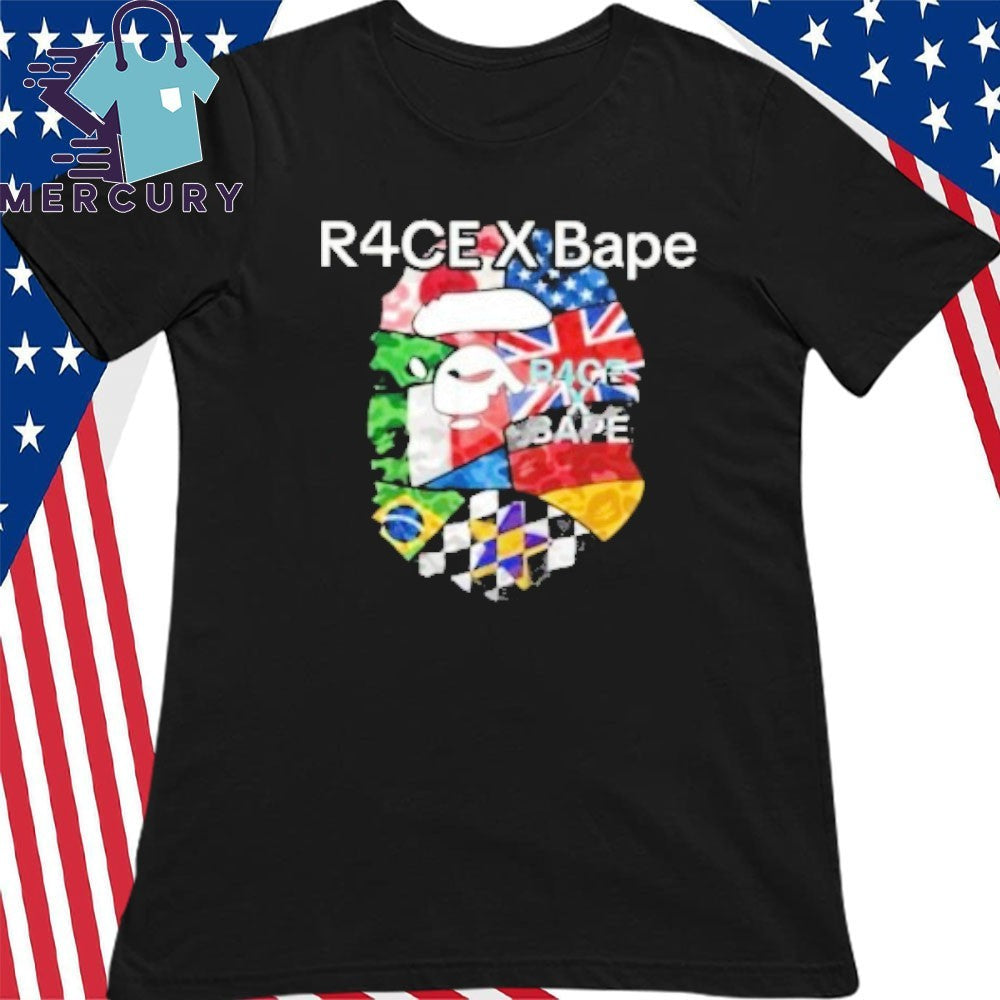R4ce X Bape Racing Graphic Shirt