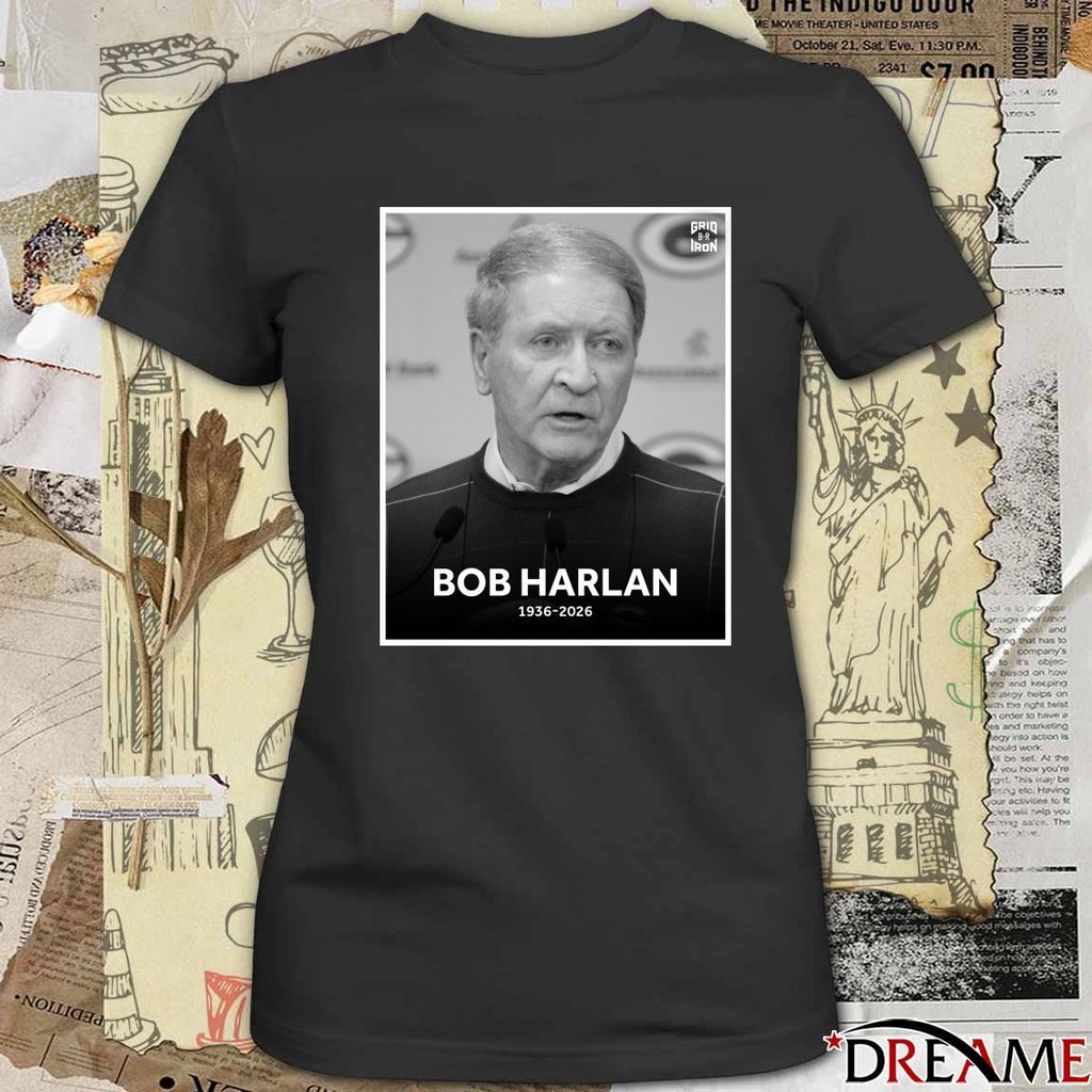 RIP Bob Harlan 1936 – 2026 B R Gridiron Poster t-shirt