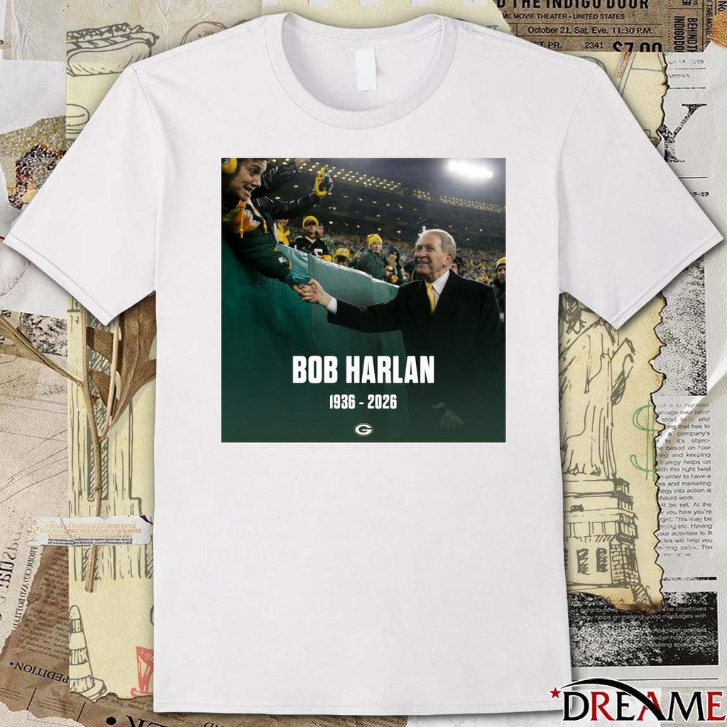 RIP Bob Harlan 1936 – 2026 Green Bay Packers Poster t-shirt