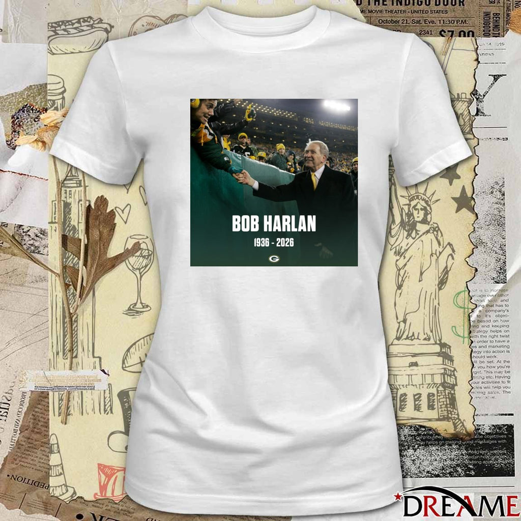 RIP Bob Harlan 1936 – 2026 Green Bay Packers Poster t-shirt