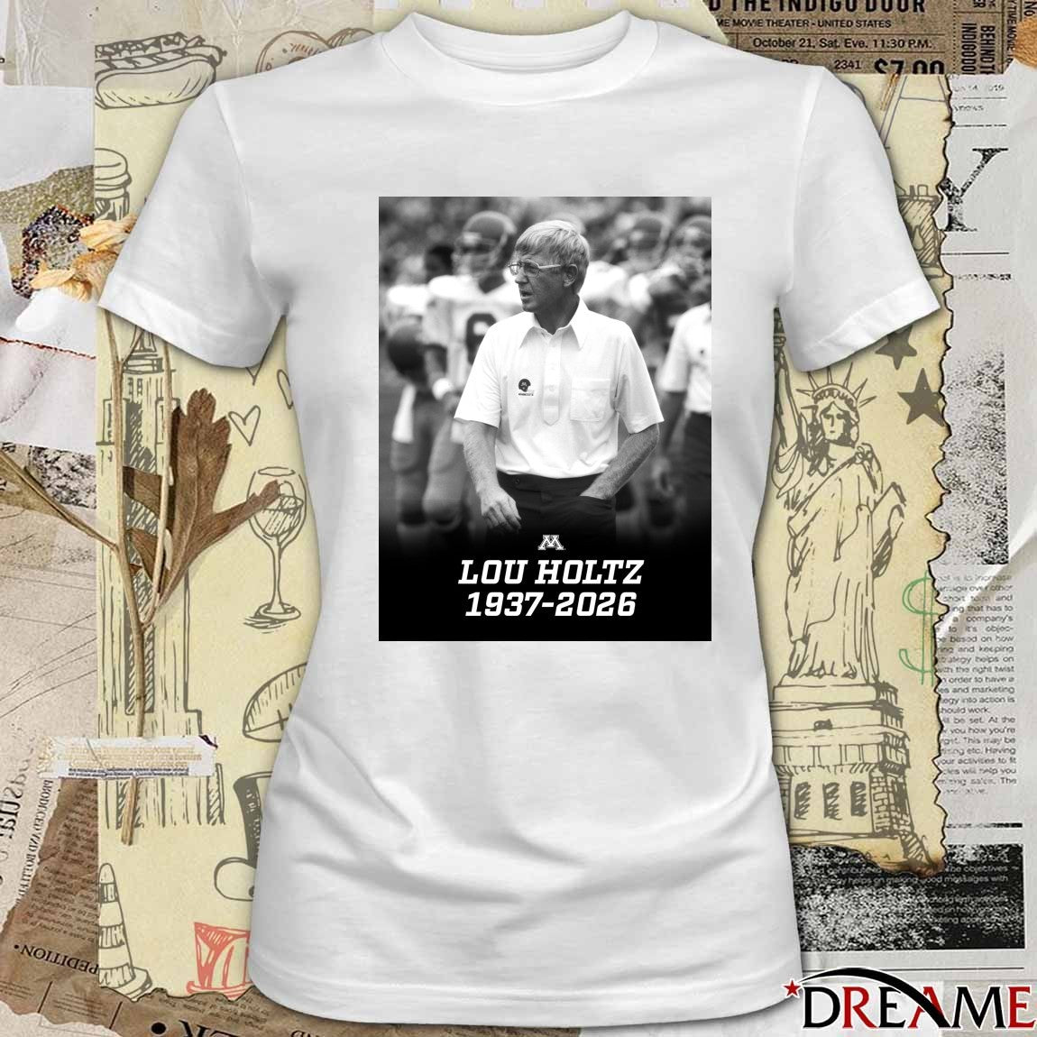 RIP Head Coach Lou Holtz 1937 – 2026 Gopher Football Poster t-shirt