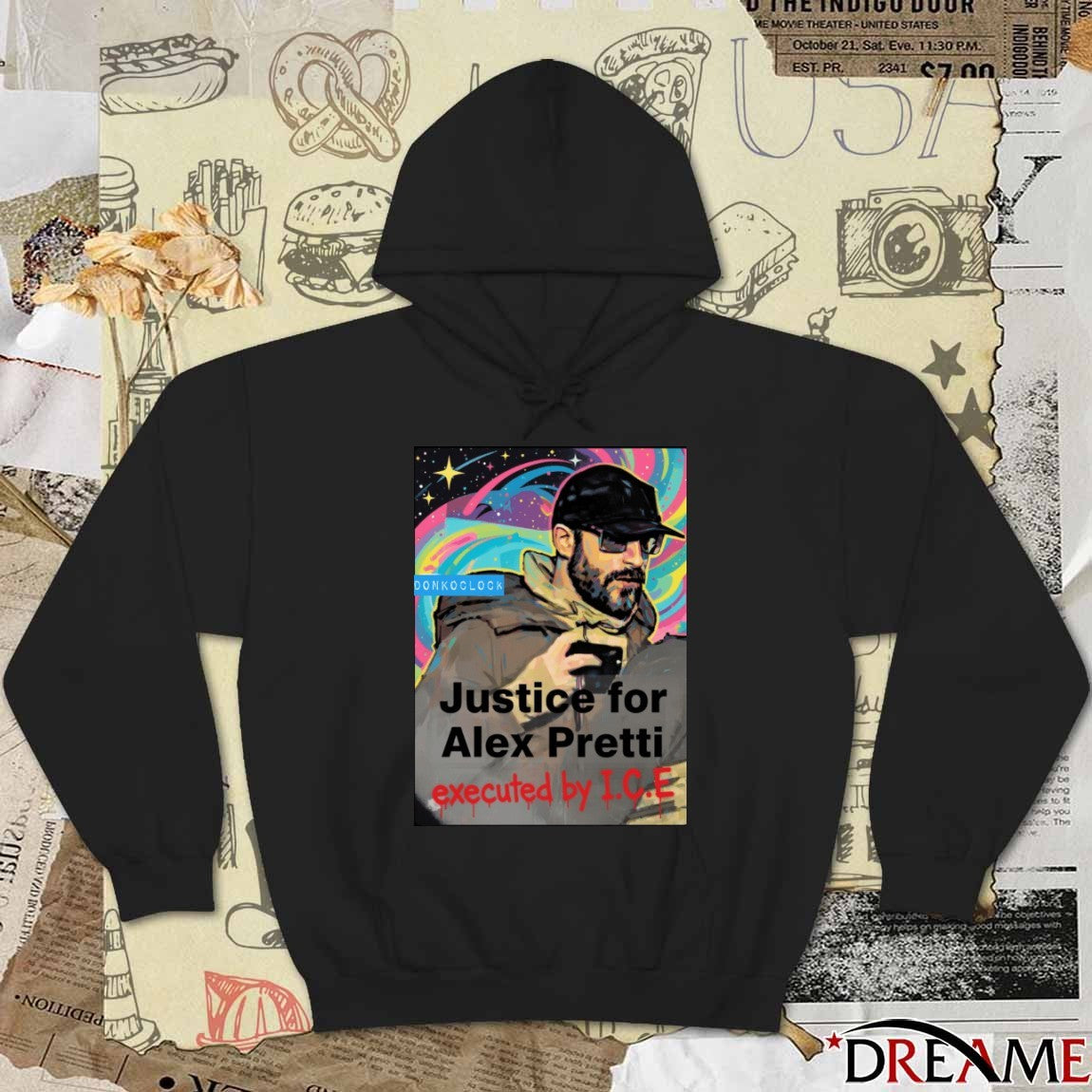 RIP Justice For Alex Pretti Executed By ICE t-shirt