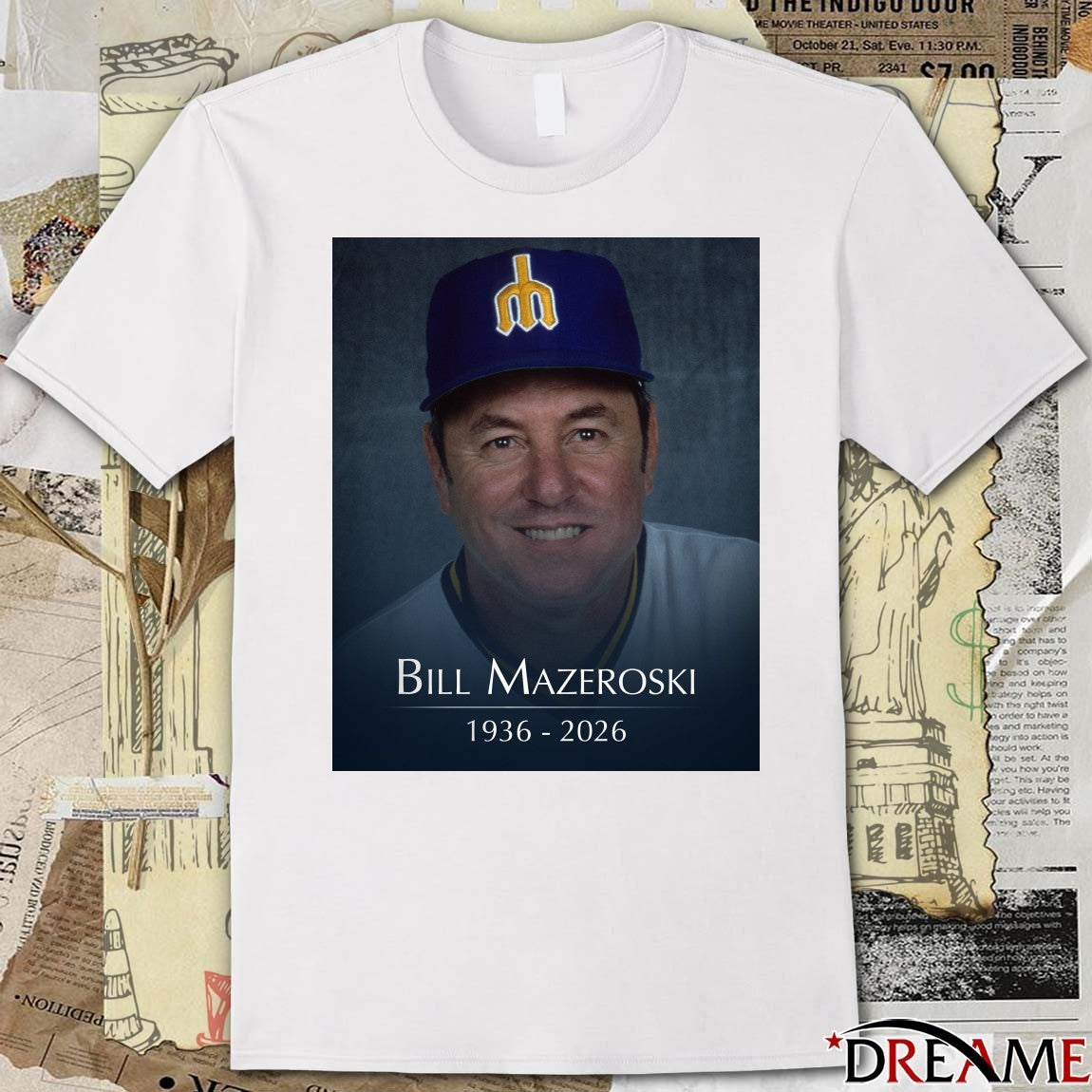 RIP National Baseball Hall Of Famer And Former Mariners Coach Bill Mazeroski 1936 – 2026 Poster t-shirt
