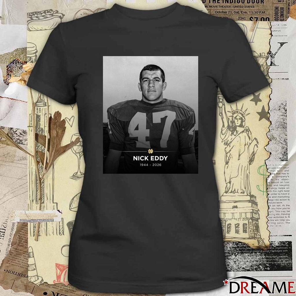 RIP Nick Eddy 1944 – 2026 Notre Dame Football Poster t-shirt