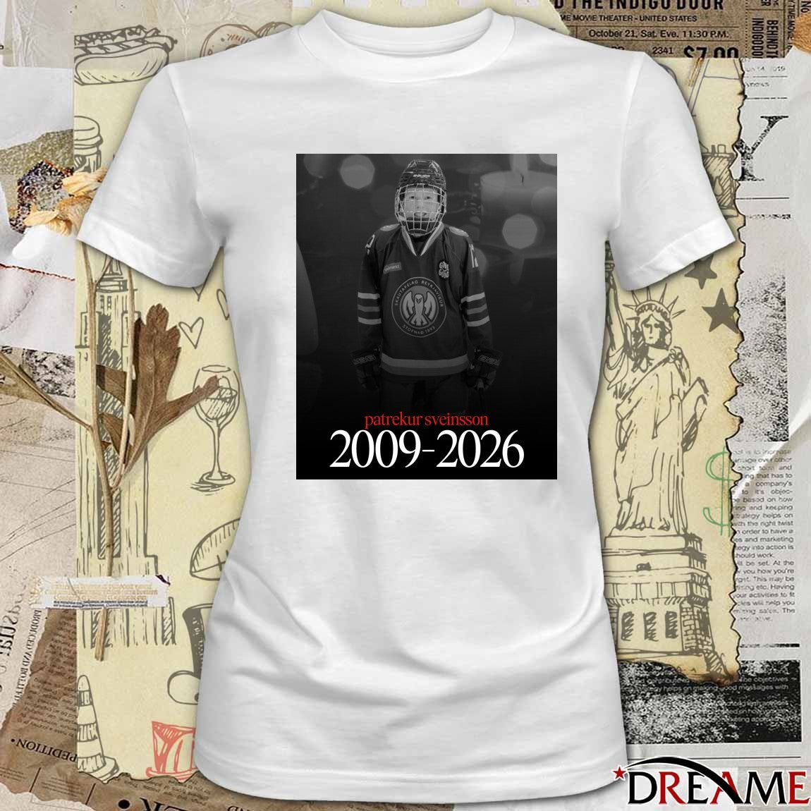RIP Patrekur Sveinsson 2009 – 2026 PuckEmpire Poster t-shirt