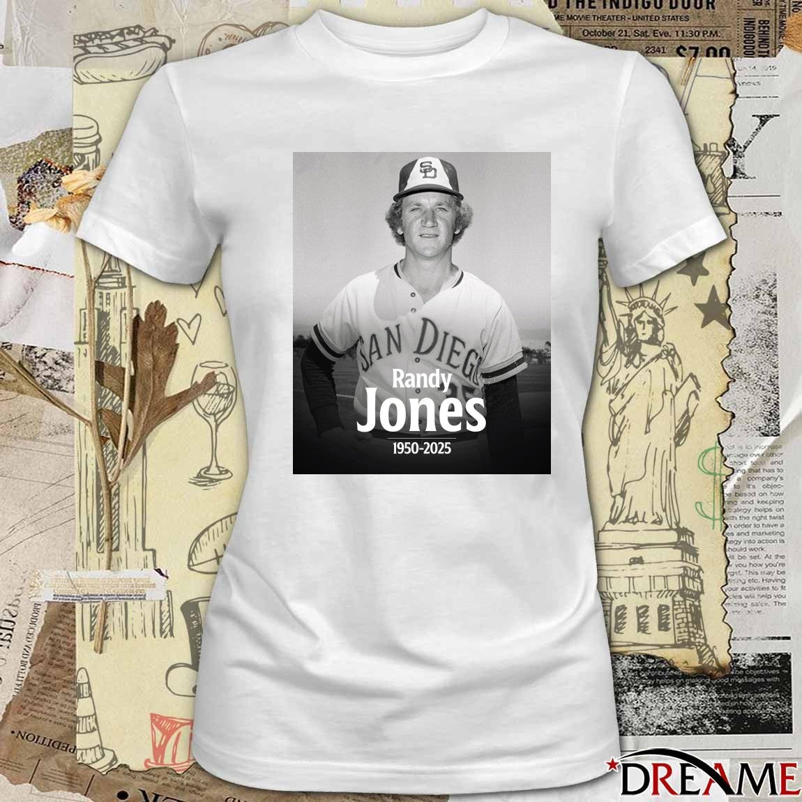 RIP Randy Jones former San Diego Padres 1950-2025 Poster t-shirt