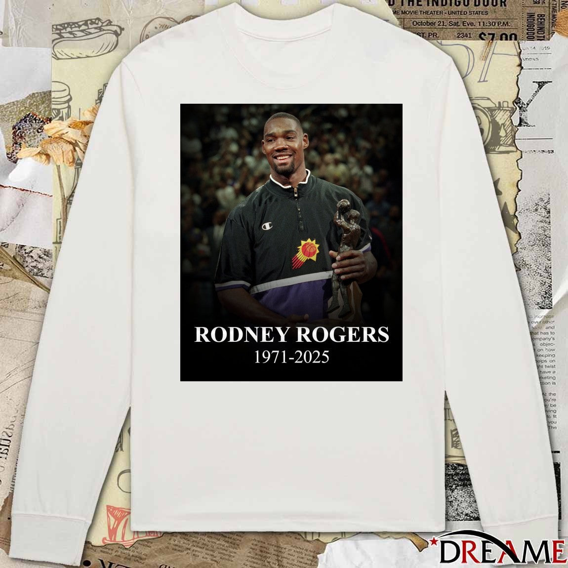 RIP Rodney Rogers 1971 – 2025 Phoenix Suns NBA t-shirt