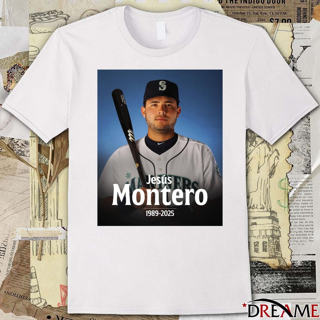 RIP former Major League player Jesús Montero 1989 – 2025 MLB Poster t-shirt