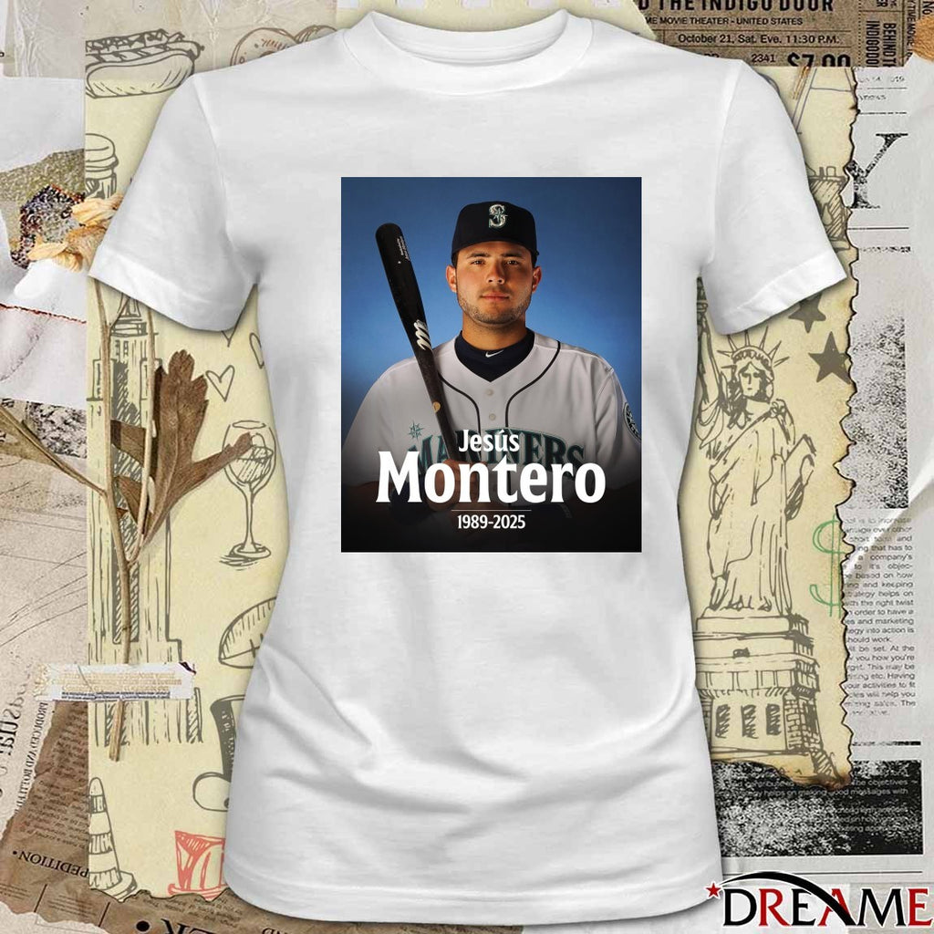 RIP former Major League player Jesús Montero 1989 – 2025 MLB Poster t-shirt