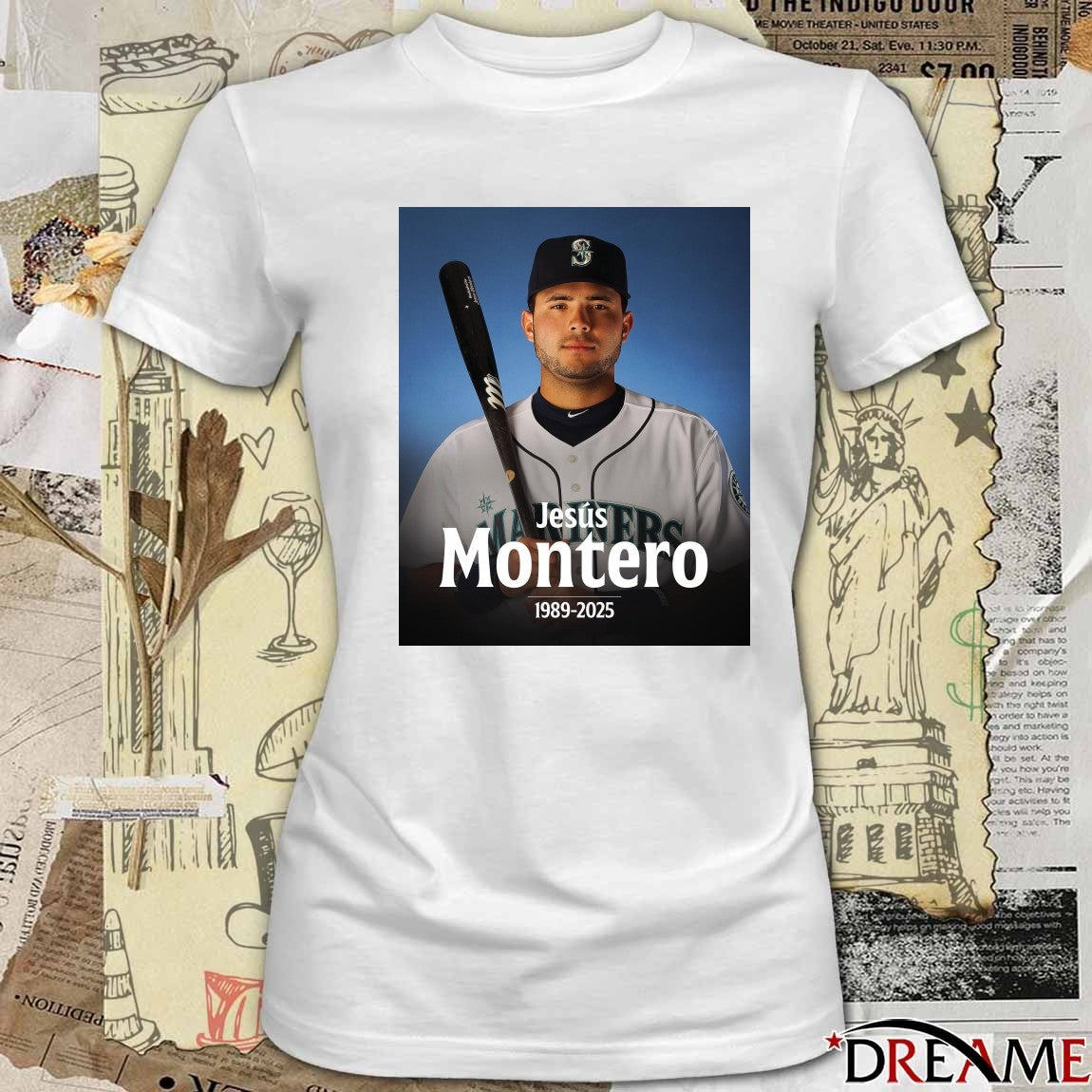 RIP former Major League player Jesús Montero 1989 – 2025 MLB Poster t-shirt