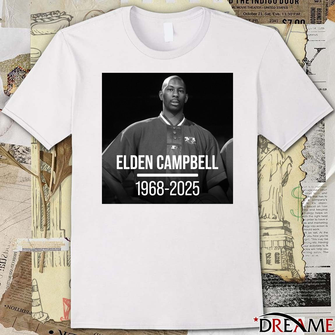 RIP former NBA player Elden Campbell 1968 – 2025 Poster t-shirt