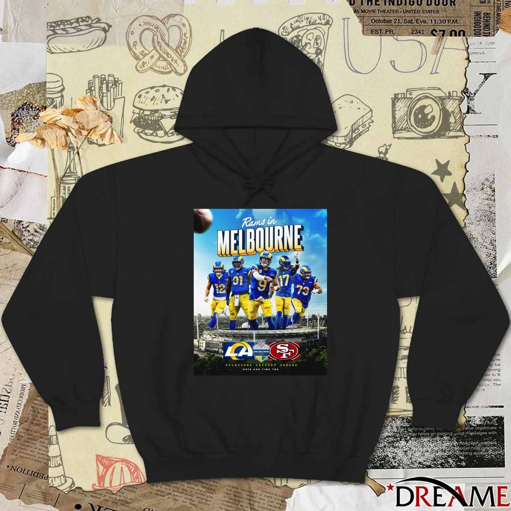 Rams Is Melbourne Los Angeles Vs San Francisco Melbourne Cricket Ground Poster t-shirt