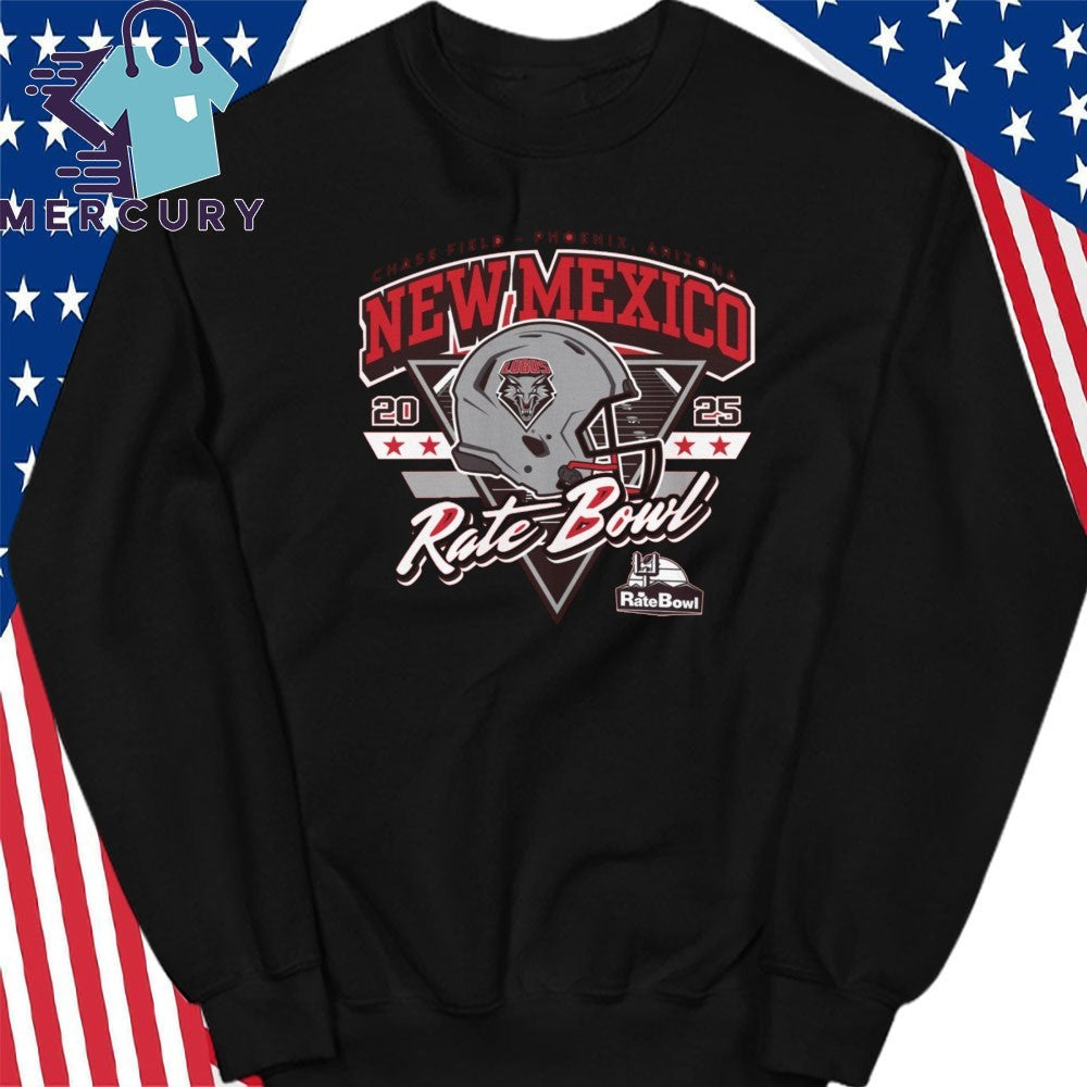 Rate Bowl 2025 New Mexico Lobos Helmet Shirt