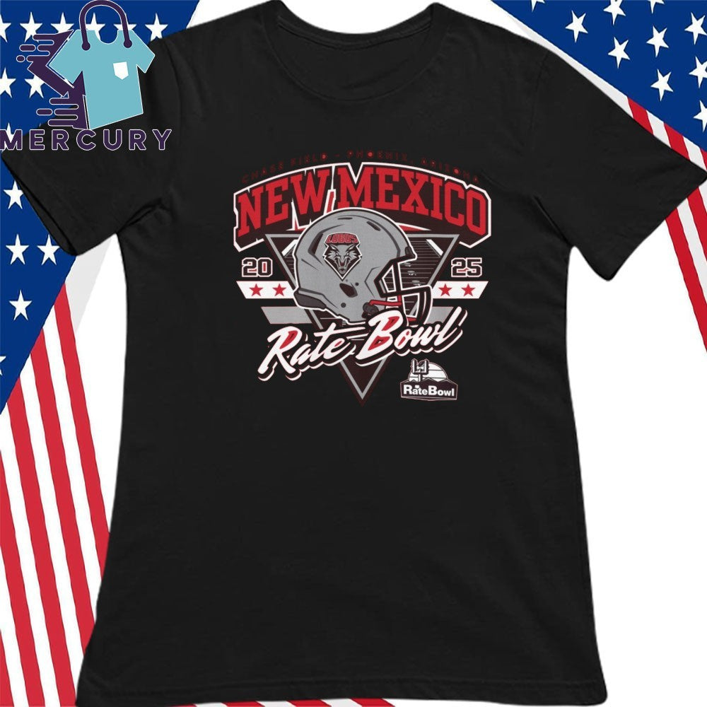 Rate Bowl 2025 New Mexico Lobos Helmet Shirt