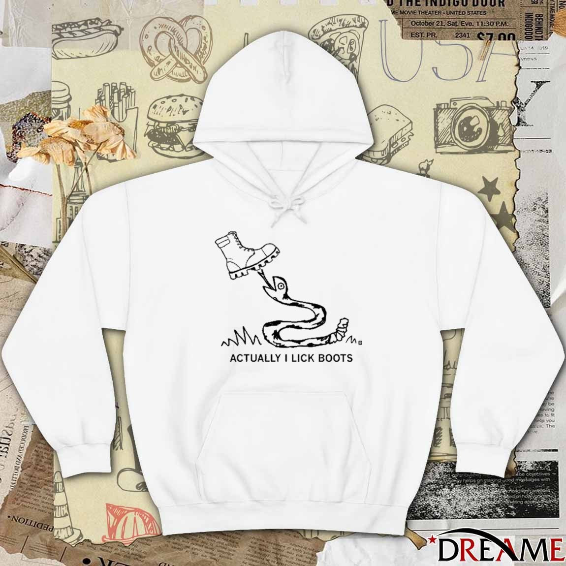 Raygun Actually I Lick Boots t-shirt