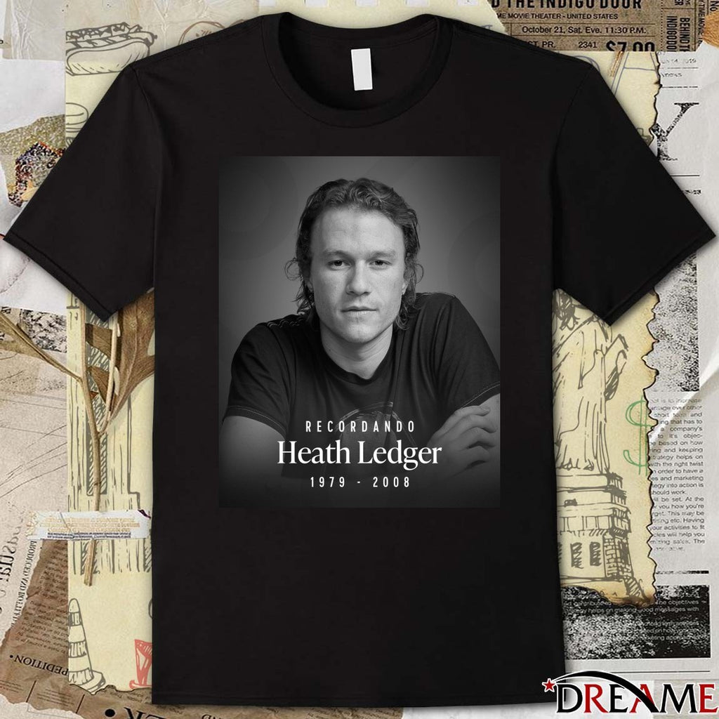Recordando Heath Ledger 1979 – 2008 Poster t-shirt