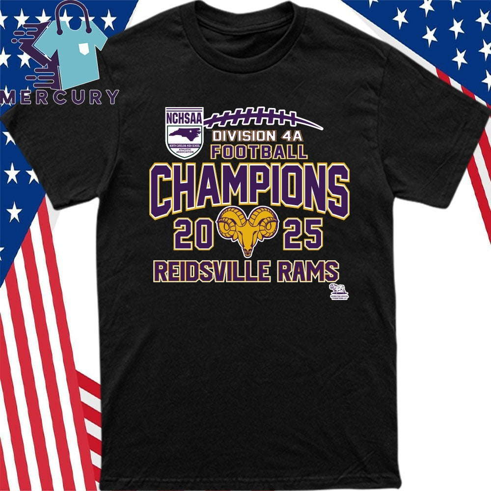 Reidsville Rams 2025 NCHSAA Division 4A Football Champions Shirt
