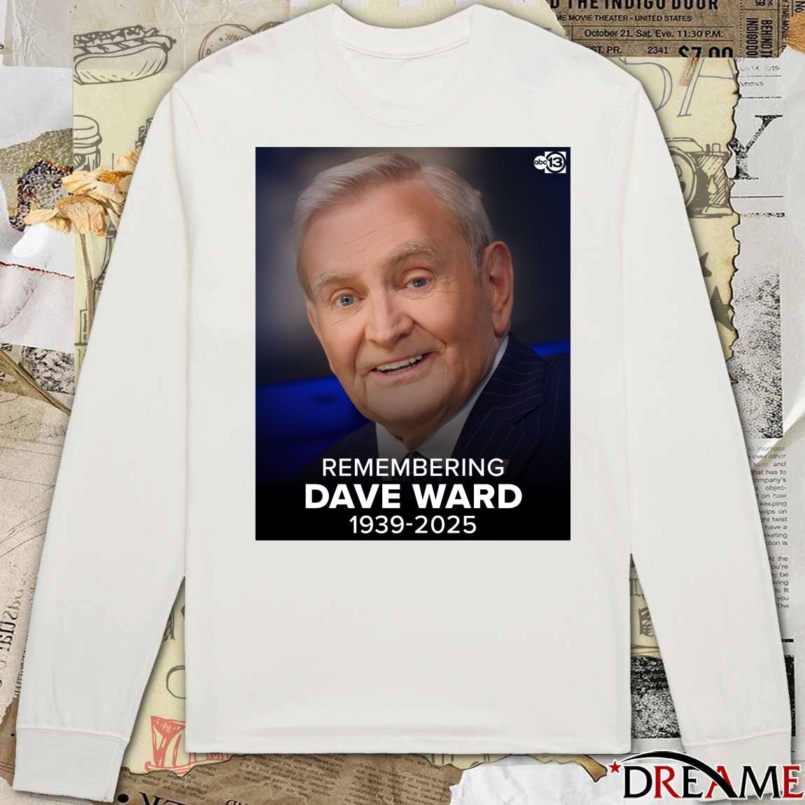 Remembering Dave Ward Passed Away At The Age Of 86 1939 – 2025 Poster t-shirt