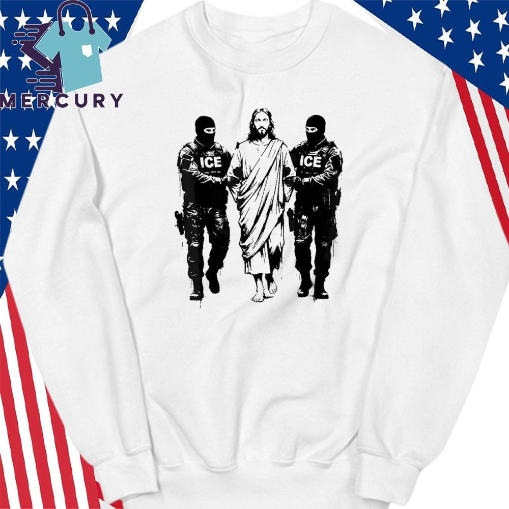 Resist Ice Jesus Solidarity Immigrant Rights Art Shirt