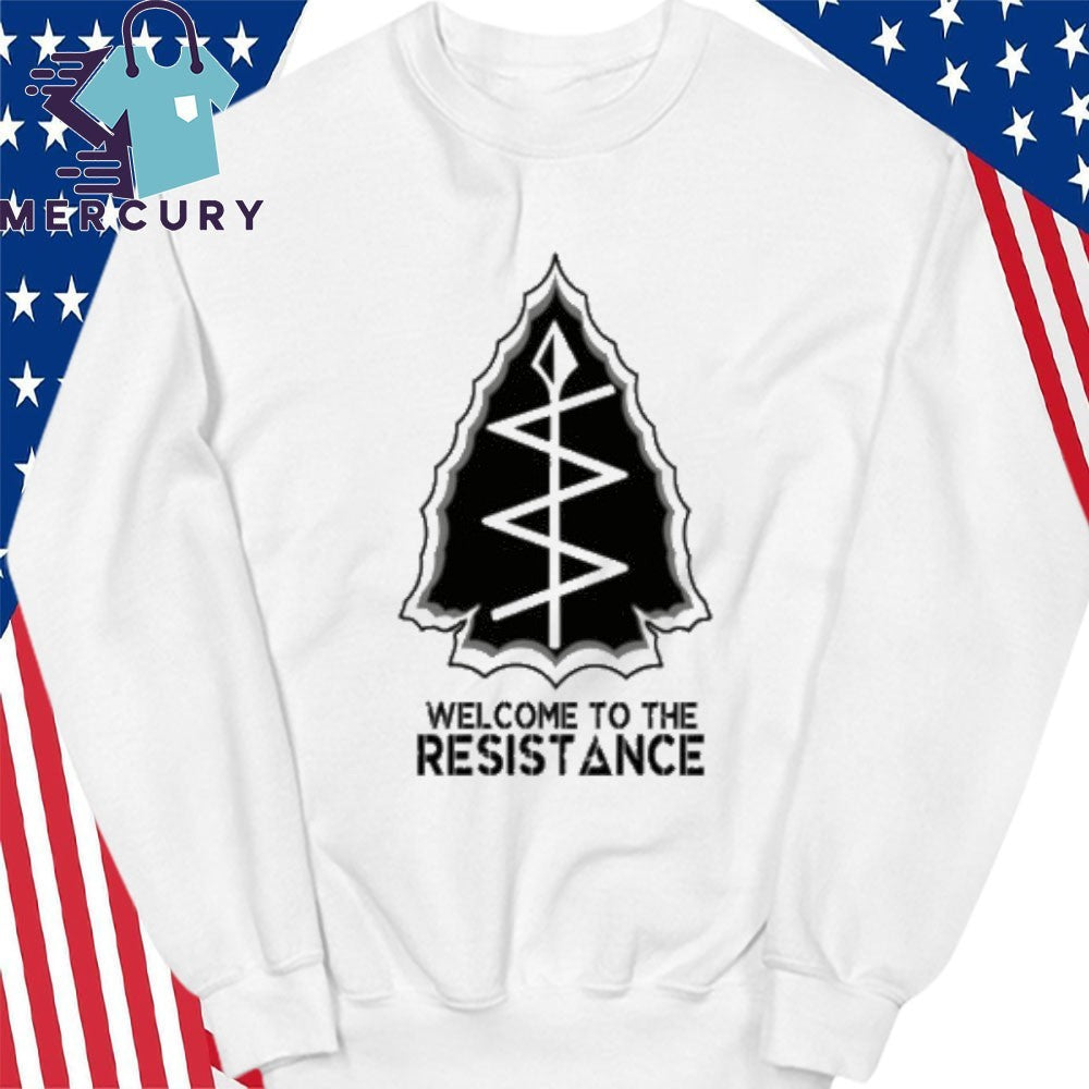 Resistance Rebel Abolish Ice Military Style Antifascist Patch Shirt