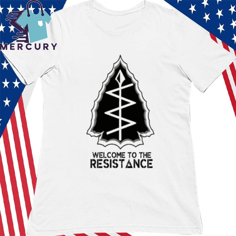 Resistance Rebel Abolish Ice Military Style Antifascist Patch Shirt
